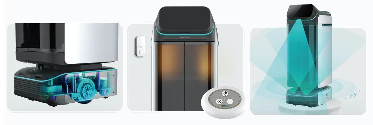 หุ่นยนต์เสิร์ฟอาหาร keenon robot รุ่นT-3 MAX